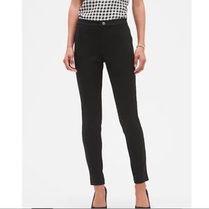 Banana Republic Ponte Skinny Stretch Black Pants